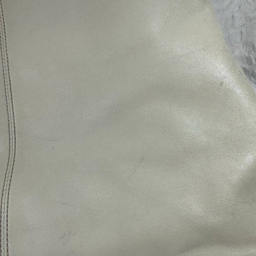 Vintage Coach Laura Leather Spectator Carryall Hand Bag Tote Off White Bone - Picture 12 of 16